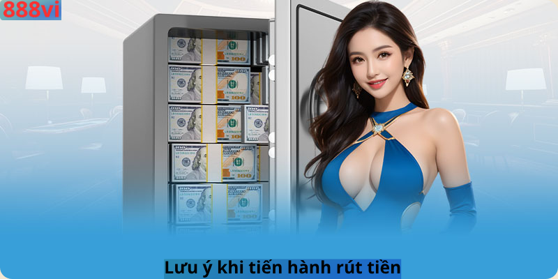 Lưu ý khi tiến hành rút tiền