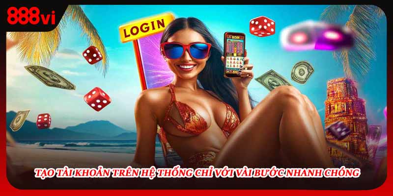 Tạo tài khoản trên hệ thống chỉ với vài bước nhanh chóng